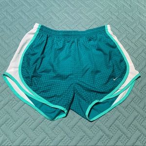Teal Geometric Nike Shorts, M